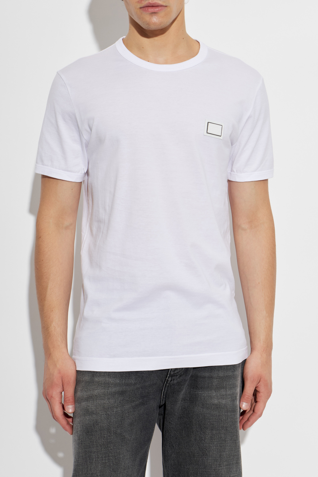Dolce & Gabbana T-shirt with logo patch | Men's | Vitkac